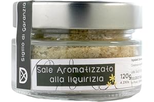 CASAFOLINO Dulcis Et Salis Sale Aromatizzato alla Liquirizia 120gr - 100 %Made in Italy