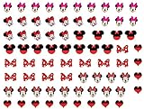Extra Small Minnie Nail Art Decals 0.7cm code 2