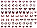 Extra Small Minnie Nail Art Decals 0.7cm code 2