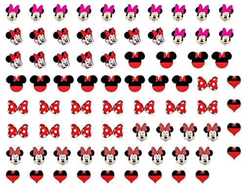 Extra Small Minnie Nail Art Decals 0.7cm code 2