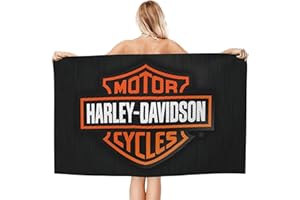 NICHIYOBI Ha-rley D-avi-dson Strandtücher,3D-Digitaldruck Badetücher,modischer Auftritt,Reisetuch,Weich und lichtbeständig (1,150cmx200cm)