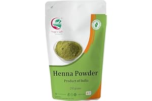 YOGI’S GIFT – CELEBRATING HEALTH Poudre de henné pour cheveux | Lawsonia Inermis | 250 grammes | Couleur 100% pure et naturelle | Henné du Rajasthan | par Yogi's Gift®