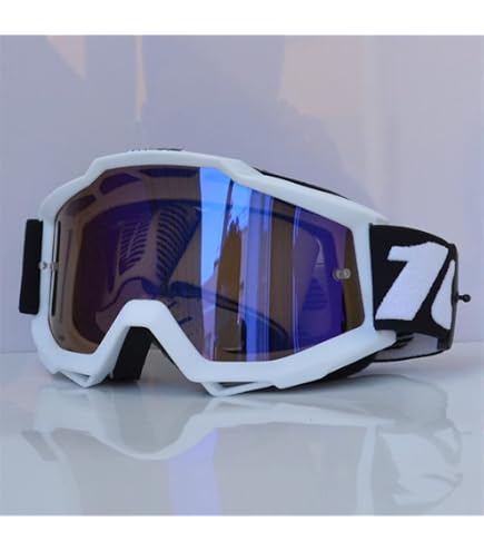 Lunettes MX 100% 26013496 Mixte – Blanc/Noir – Protection Tout-Terrain