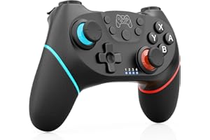 CHEREEKI Controller Wireless per Switch/Switch Lite/OLED, Controller Bluetooth per Switch, Pro Controller per Switch Joystick con Turbo, Doppia Vibrazione, 6-Axis Gyro