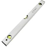 Wasserwaage 60 cm klein und magnetisch, für Profi und Heimwerker geeignet, Magnetwasserwaage mit drei Libellen und 60cm Linea