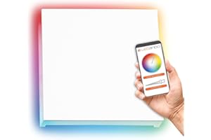 ‎LEDANDO LEDANDO Wifi LED Treppenbeleuchtung PLEXI in weiß/weiss eckig für Schalterdose RGB + Warmweiß bis Kaltweiß dimmbar Smart Tuya App Steuerung Stufenbeleuchtung