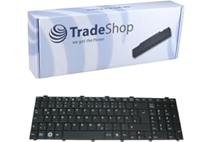 Trade-Shop Premium Laptop-Tastatur/Notebook Keyboard Ersatz Austausch Deutsch QWERTZ für Fujitsu-Siemens Lifebook A530 A531 AH530/GFX AH512 AH530/HD6 AH530 AH531 NH751 (Deutsches Tastaturlayout)