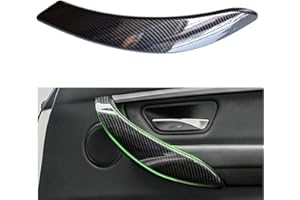 Hacreyatu Cubierta de fibra de carbono para puerta interior de coche izquierda para B-MW 3 4 Series F30 F80 F31 F32 F33 F35 accesorios de coche (derecha)