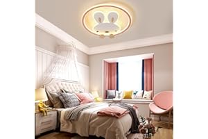 ZEKEI 38W Lampada da Soffitto a LED, Simpatica Plafoniera a LED per Cameretta per Bambini, con LED lampadario Dimmerabili con Telecomando, Adatta per Moderne Lampade a LED in Camere da Letto e Asili
