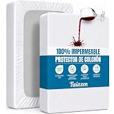 Twinzen &ndash; Mattress Protector 150 x 200 &ndash; Waterproof Mattress Cover | OEKO-TEX Certified &middot; Fitted Sheet Type &middot; Washable at 90