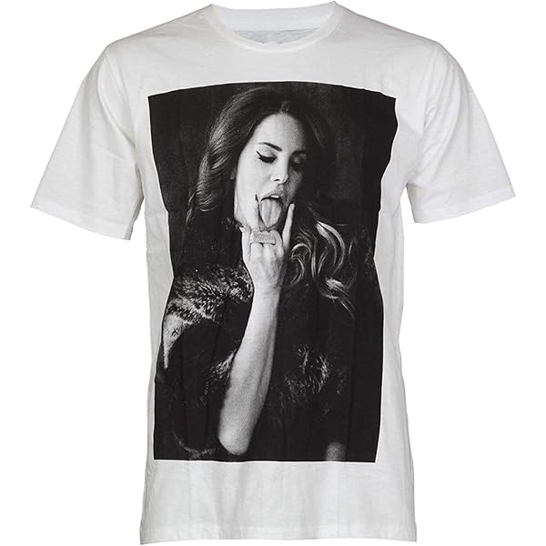Lana Singer Del* Rey Polo Pour Homme T-Shirt Graphique De Musique Rétro, T- Shirt De Style Indie Rock Et Vintage, Confortable Et élégant Pour Les Fans Small