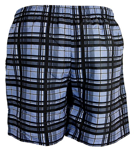 GUGGEN MOUNTAIN Herren Badeshorts Beachshorts Boardshorts Badehose kariert *High Quality Print* - 9