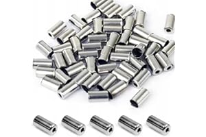 SUJEBKC 200 Pezzi Tappi per Cavi Freno Bici in Lega di Alluminio Copri estremità Filo Bici Cappuccio Capicorda per Cavo Bicicletta， tappo per cavo del freno