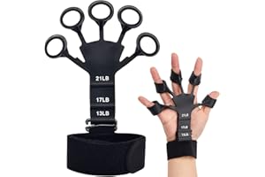 XINRONGDA Finger Strengthener Grip Strength Trainer, la Fuerza de Los Dedos, la Muñeca, el Antebrazos Fortalecer, Fuerza, Escalada, Alivio del Estrés