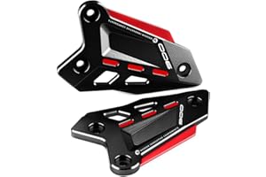 Modeer For Kawasaki Z 900 2018-2023 Z900SE 2022-2023 Motorcycle CNC Footrest Pedal Protection Foot Peg Heel Plates Guard Cover z900 se z900 Accessories (Black-Red)
