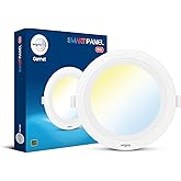 Wipro Garnet 15W Smart Panel Ceiling Light | CCT, White Tuneable & Dimmable | Control with Mobile App via Bluetooth | Gateway