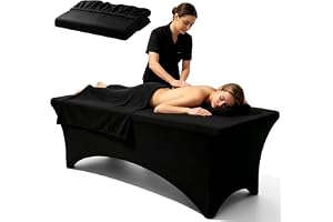 Nimblyne 15 m spandexduk: 183 × 76 cm töjbar rektangulär bordsduk, dra-på-överdrag massagebord för spa, skönhetssalong, och fest, bankett, bröllopsevenemang, utställning, utomhus