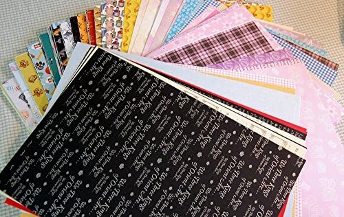 Bumper Mix of 200 A4 Patterned Backing Papers