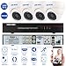 Produktbild OWSOO CCTV Überwachung DVR Security System 4CH Kanal  960H/D1 800TVL HDMI P2P Cloud Network Digital Video Recorder + 4 * Indoor Infrarot-Dome-Kamera + 4 * 60ft Kabel