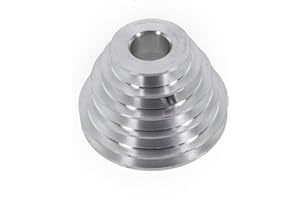 ELCHUIABY Heavy Duty Aluminum Pagoda Pulley Wheel 14-22mm 5-Step Variable Speed Transmission for Benchtop Drill Press V-Belt(22mm)