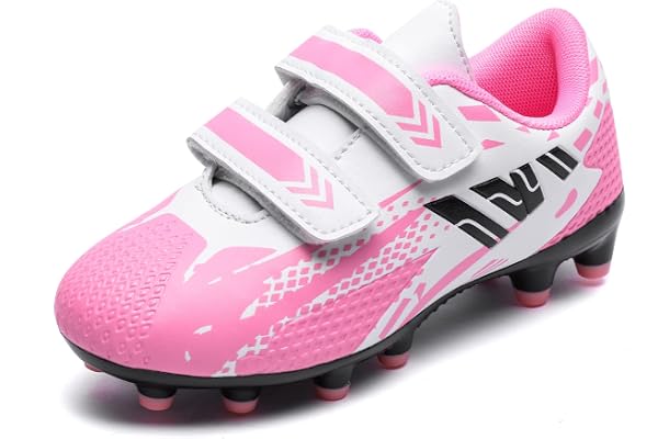 VRPKee Chaussures de Football Garçon Filles Professionnel Respirantes Antidérapant Crampon Foot Enfant 28-37EU
