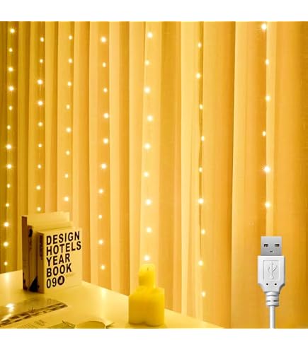 Guidre Weihnachtsbeleuchtung Fenster – 2er Set LED Lichtervorhang Mit Sternen, Batteriebetrieben, Wasserdicht IP44, Mit Saugnäpfen, Für Innen & Außen