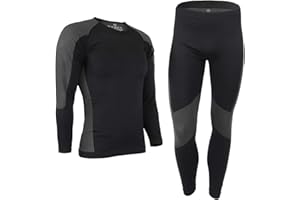 ALPIDEX Ropa Interior térmica Hombre cálido Deportes Funcional Transpirable esquí Deportes Conjuntos térmicos Invierno otoño
