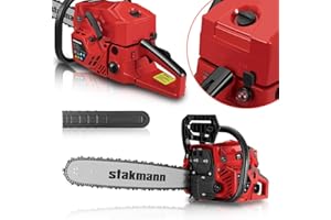 STAKMANN Motosega a Scoppio a 2 Tempi a Benzina Lama 50 cm, Easy Start e Interruttore di Sicurezza, Moto Sega da Giardino, Lavoro, Taglia Legna e Rami Preciso con Impugnatura Ergonomica (52 cc)