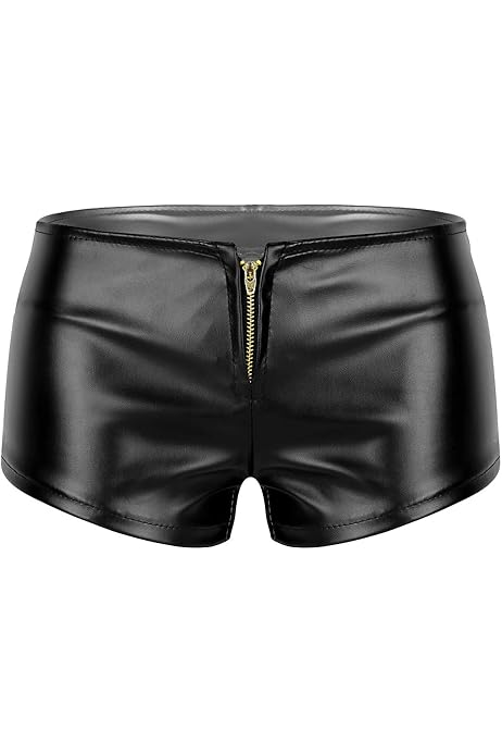 Shorts De Cuero Para Mujer Pantalones Cortos De Cuero Para Mujer