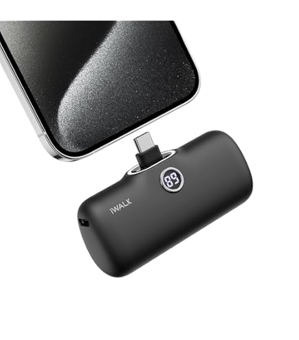 IWALK Batterie Externe 4800mAh USB-C[Compatible Avec IPhone 15