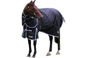 Gallop Trojan 300g Heavyweight Horse Turnout Rug and Detachable Neck Set Winter