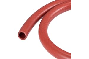 sourcing map Silicona Vacío Tubo Calentador Manguera 16mm ID 1m 101psi 392F Red Reforzada Alta Temperatura para Motor