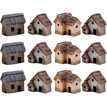 15 Stück Mini-Feenhäuser Aus Harz – Für Garten, Terrasse & Feengärten