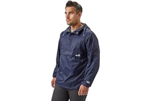 Peter Storm Men’s Packable Cagoule Jacket with Drawcord Hood and Large Zipped Pocket, Waterproof, Breathable & Lightweight Raincoat, Ideal for Festivals, Walking & Hiking