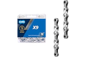 AIKYA X9–Catena per Bicicletta con 9 velocità, Unisex Adulto, 116 Maglie, Compatibile con Shimano SRAM
