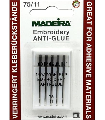 Aghi Da Ricamo Organ Anti-Glue | 75/11 | Per Macchine Da Cucire | Rivestimento Speciale - Foto 10
