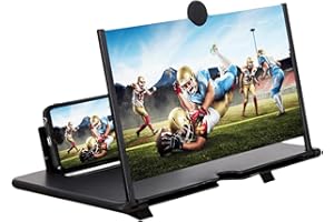 HGIFTHOMEH Handy Lupe Handy Screens Vergrößerungslinse,3D-Bildschirm Ausziehbarer HD-Bildschirm Gegen Blaues Licht Bildschirmlupe zum Smartphones Display-Vergrößerer Lupen (16 indh)