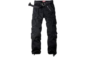 OCHENTA Men's Casual Military Army Camo Combat Trousers,Wild Cargo Pants with 8 Pockets (Size 29-44)