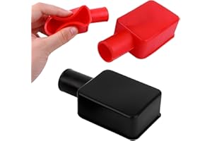 ANWANGDA Batteriepolabdeckung, bdeckungen Weichem Kunststoff Schutzkappe Isolierende, Auto Motorrad Batterien Batterie Terminal Abdeckungen for Motorbike Car Truck Marine Boat Camper