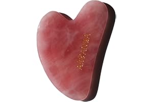 ‎ARI ANWA SKINCARE ARI ANWA Skincare® - Gua Sha Rosenquarz Liftingtool | Mit Samtbeutel & E-BOOK für Face Yoga | Effektiv & Hochwertig - Gua Sha Massagestein