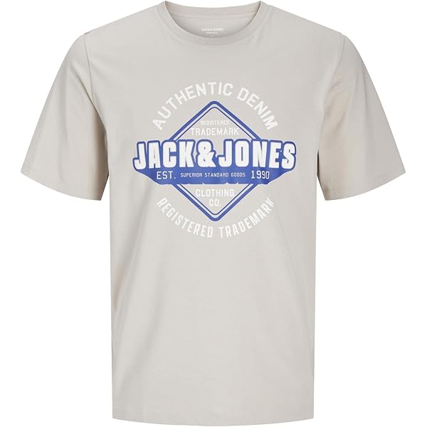 JACK & JONES Maglietta Uomo Jorvarenna Photo Tee – Girocollo Con Stampa Fotografica (Manica Corta)