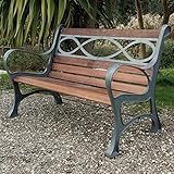  Papillon \'Bank aus Holz und Gusseisen Houston Typ schwere-45 kg