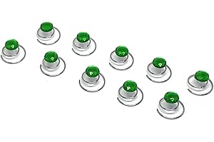 FLEXISTORE 10 Épingles en spirale ornée de strass - bijoux de mariée strass - SHF Vert