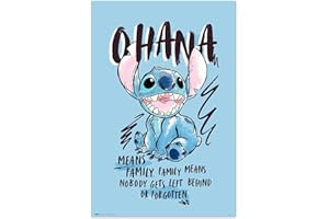 Grupo Erik: Poster Disney Stitch | Poster da parete Disney, Stitch 61x91,5cm, carta lucida | Poster da muro, incorniciabile | Poster Disney, Poster colorato, Poster Lilo e Stitch