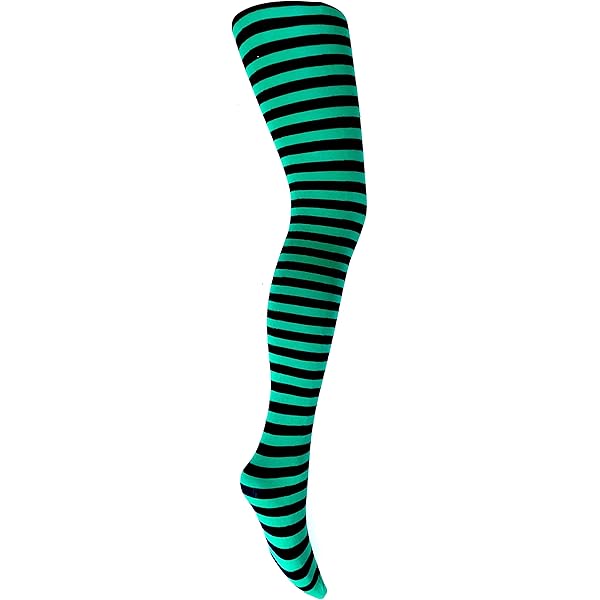 Collant A Righe Rosse E Nere | Calze Coprenti T.U. | Modello Unisex Per Cosplay O Look Alternativo - Foto 4