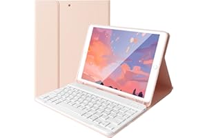 Lively Life Tastiera Bluetooth Rimovibile per iPad 10.2 9a Gen 2021/8a Gen 2020/7a Gen 2019, iPad Air 3 2019, iPad Pro 10.5 2017, con Custodia Protettiva - Layout Italiano QWERTY - Rosa