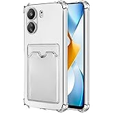 Ehr. Xiaomi Poco X7 Pro Uyumlu Kamera Korumalı Kartlıklı K&ouml;şeleri Airbag Tasarımlı Darbe &Ouml;nleyici Şeffaf Silikon Kılıf