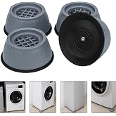 KYROTECH Omlıfe 4&rsquo;l&uuml; Kau&ccedil;uk Titreşim &Ouml;nleyici Makine Ayağı Pedi, &Ccedil;amaşır Makinesi Kaydırmaz Sabitleyici Stoper, G&uuml;r&uuml;lt&uuml; Azalt