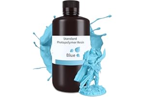 ELEGOO Resin 3D Drucker Resin Blau 1000g, LCD 405nm UV 3D Resin Schnelle Aushärtung Standard 3D Printer Resin