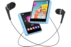 DIOFOX 32GB MP3 Player Bluetooth 5.3, High Fidelity Audio, Independent Volume Button, FM Radio, Headphones Included, Expandable Support up to 128GB